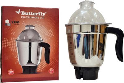 KRUM Butterfly Multipurpose Stainless Steel Jar Mixer Juicer Jar(1.5 L)