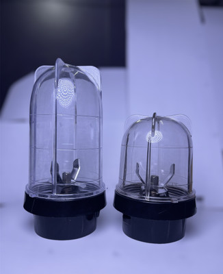 Hoster Bullet Juicer Jar For Mixer Grinder Set of 2 (530ml & 350ml) Mixer Juicer Jar(880 ml)