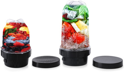 K EDGE Universal Bullet jar Set for Regular Mixer grinder Mixer Juicer Jar(880 ml)