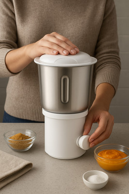 urban flare be urban juicer jar400 ML-1 White Mixer Juicer Jar(300 ml)