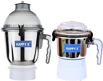 HAPPY-E Stainless Steel Sujata Chutney & Dome Mixer Grinder Jar Set Combo (400 +1500 ml) Mixer Juicer Jar(1500 ml)
