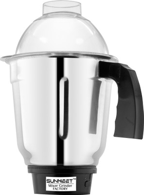 Sunmeet Liquid jar for Mixer Grinder Stainless Steel Mixer LIQUID Jar with Handle MGF33 Mixer Juicer Jar(1000 ml)