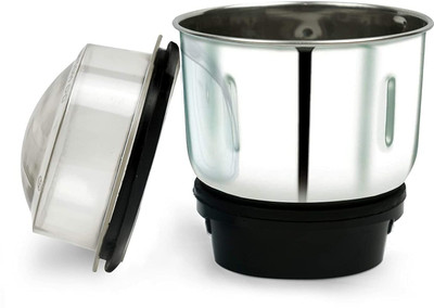 Collectrio 500 ML Steel Mixer Grinder Dry jar with lid Chutney Mixer Juicer Jar Mixer Juicer Jar(500 ml)