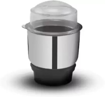 REGOLITH ENTERPRISES Stainless Steel Chutney Jar, Transparent Lid, Compatibility Mixer Mixer Juicer Jar(400 ml)
