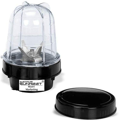 Silentpowersunmeet Bullet Jar for Mixer Grinder Small Set of 1 (350 ML) ABS Transparent JarM89 Mixer Juicer Jar(350 ml)