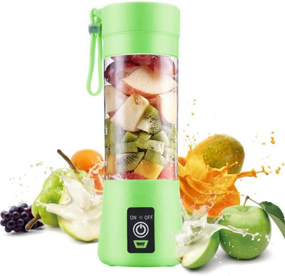 SIDHA Portable USB Electric Juicer Blender Bottle – Travel Juice Maker for Fruits Mixer Juicer Jar(400 ml)