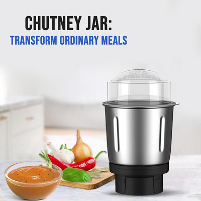 Radha Rani Store Stainless Steel Chutney Mixer Grinder Jar For Compatibility with all grinders Mixer Juicer Jar(500 ml)