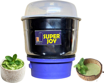 SUPERJOY Mixer Grinder Chutney Bajaj Jar PVC base 390 ML 2 SIDE LOCK AND 4 TEETH COUPLER Mixer Juicer Jar(400 ml)