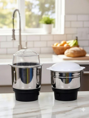 owo kitchen Fit on 2 Lock & 4 Teeth Coupler Mixer Juicer Jar Mixer Juicer Jar(500 ml)