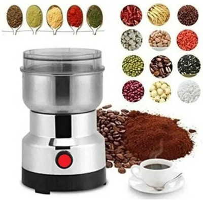 J L Stainless Steel Spice Nuts Grainder | 1 Jar | Silver234) Mixer Juicer Jar(500 ml)