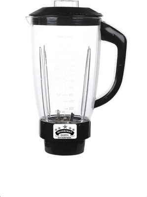 bhart Milkshake Transparent ABS Plastic Mixer Juicer Jar(1500 ml)