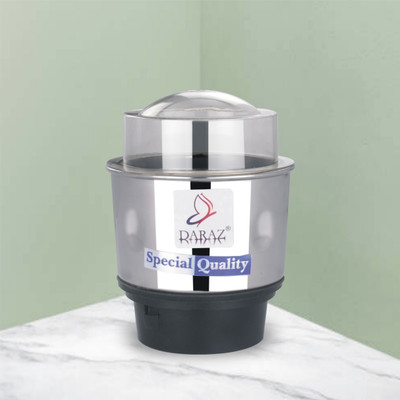 Muenterprises stainless steel chutney grinding jar with plastic lid mixer grinder fit all Mixer Juicer Jar(400 ml)