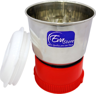 THE EVA STORE Mixer Grinder Stainless Steel Heavyduty Mixer Chutney Jar Mixer Juicer Jar(400 ml)