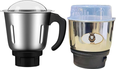 Radha Rani Store Stainless Steel Combo Jar Set for Mixer Grinder, Compatibility with all mixer Mixer Juicer Jar(1500 ml)