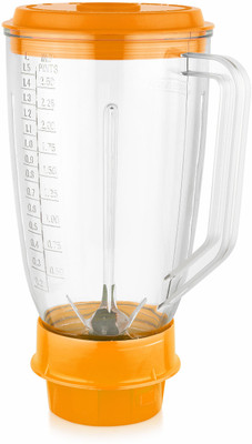 Saimix ABS Plastic Milkshake Mixer and Juicer Jar | 1500 Ml Capacity | Orange Mixer Juicer Jar(1500 ml)