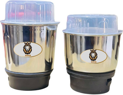 Radha Rani Store Combo Chutney Mixer Jar 250ml 500ml on 2 Lock 4 Teeth Juicer Jar Mixer Juicer Jar(500 ml)