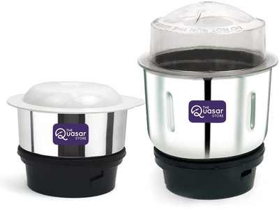 The Quasar Store Mixer Chutney Jar (180ml 400ml) Fit on 2 Lock & 4 Teeth Coupler Mixer Juicer Jar(400 ml)