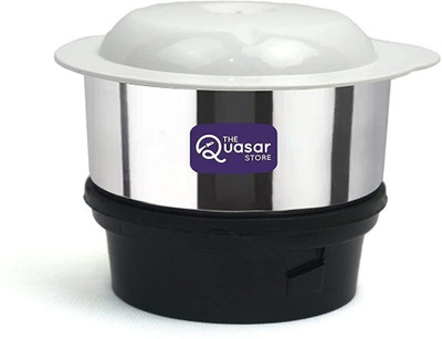 The Quasar Store Store Mini Chutney Jar Fit on 2 Lock & 4 Teeth Coupler Mixer Juicer Jar(180 ml)