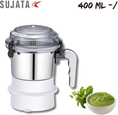 SUJATA S Chutney Grinder ORG. With Lid 3 Lock Mixer Powermatic ! Supermix & Dynamix Mixer Juicer Jar(400 ml)