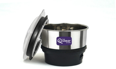 The Quasar Store Mini Chutney Jar Bajaj GX series Fit on 2 Lock & 4 Teeth Coupler Mixer Juicer Jar(180 ml)