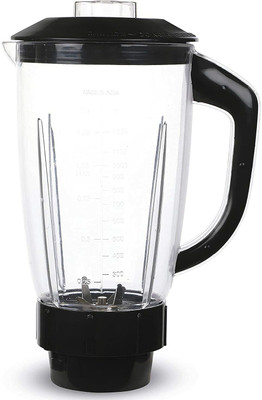 Gemini Milkshake blending Jar ABS Plastic, 1500 ML Black Mixer Juicer Jar(1.5 L)