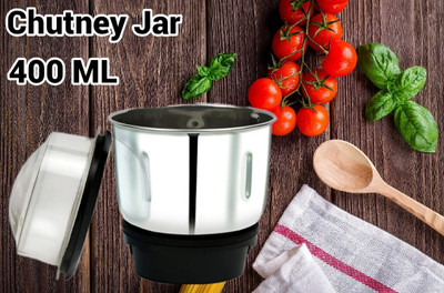 BAJAJ Chutney Griender Jar Sumeet New Super Heavy Silver M.S.P. Bush , Usha Mixer Juicer Jar(400 ml)
