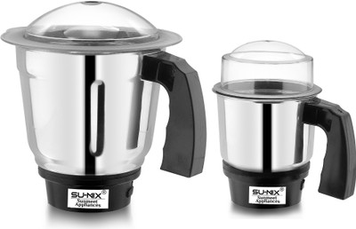 Su-mix Dry Jar and Chutney Jar for Mixer Grinder 350ML & 700ML Steel with Handle SA100 Mixer Juicer Jar(700 ml)