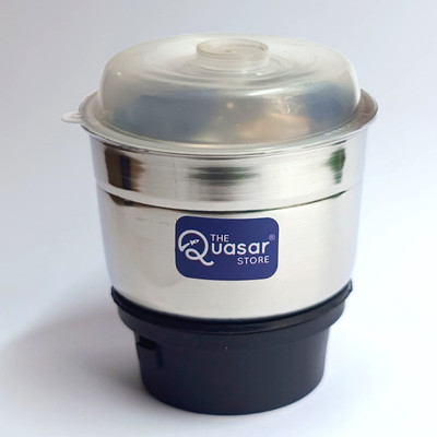 The Quasar Store Mixer Grinder Chutney Jar 400ml Fit on 2 Lock & 4 Teeth Coupler Mixer Juicer Jar(400 ml)