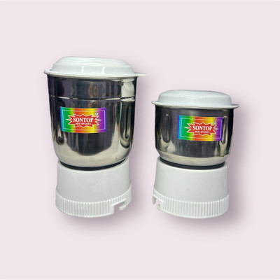 sontop JMG Grinder SS Jar (800ml) with Chutney Jar (400ml) Mixer Juicer Jar(1200 ml)