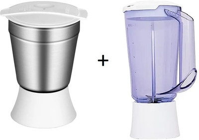 PHILIPS presents a combo pack of 1631 grinder jar + 1631 blender jar Mixer Juicer Jar(1 L)