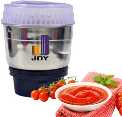 SUPERJOY Super Joy Mixer Grinder Chutney Jar 2 side lock 4 teeth coupler Plastic Base Mixer Juicer Jar(400 ml)
