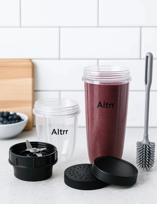 ALTRR Pack of 2 Nutri Jars (634 ML & 381 ML) – Blend Smoothies & South Indian Sauces Mixer Juicer Jar(900 ml)