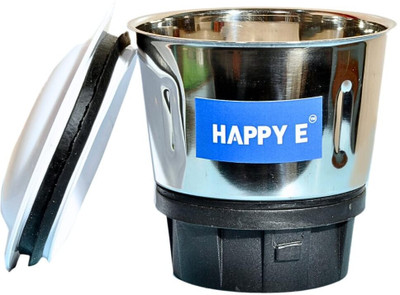 HAPPY-E Universal Chutney Jar Powerful Grinding, Durable (Spices, Dips,), Rust-Free Mixer Juicer Jar(400 ml)