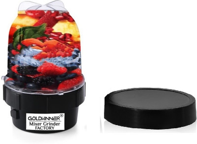 Goldwinner Bullet Jar for Mixer Grinder Small Set of 1 (350 ML) ABS Transparent JarN117 Mixer Juicer Jar(350 ml)