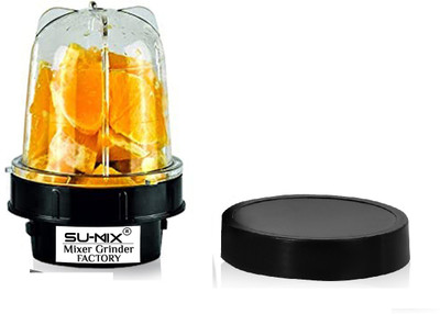 Su-mix Bullet Jar for Mixer Grinder Small Set of 1 (350 ML) ABS Transparent JarN27 Mixer Juicer Jar(350 ml)