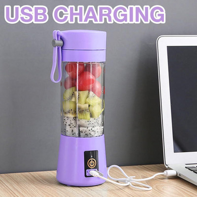 Swaroop Mart 6 Blade 2 USB Portable Juicer Bottle Mixer Juicer Jar(400 ml)
