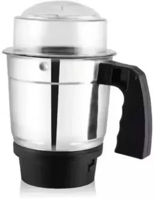 DN Enterprises Mixer Grinder Stainless Steel Chutney Jar | Heavy-Duty Aluminium Base & Handle Mixer Juicer Jar(350 ml)