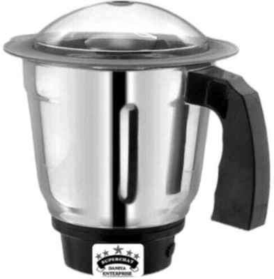 SUPERJOY Dry Jar with Handle Heavy Duty Aluminium Base with Lid Fitting All Regular Mixer Juicer Jar(1000 ml)