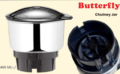 ABC Butterfly Stainless Steel ACME Jar [ Chutney Jar ] Multipurpose Jar Mixer Juicer Jar(400 ml)