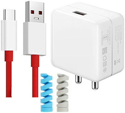 UrCart Wall Charger Accessory Combo for 80W vivo iQOO Z10 Quick Dash Flash Super Vooc(White)