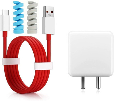 UrCart Wall Charger Accessory Combo for 80W Realme X Spider Man Edition, Blackview BV9500 Pro, Ulefone(White)