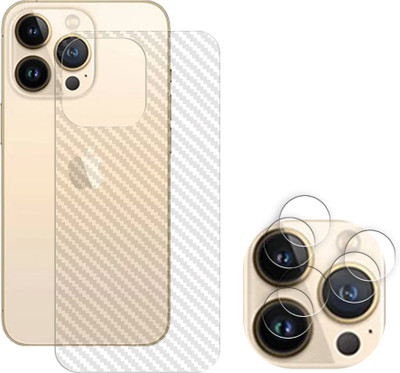 SOMTONE Screen Guard for Apple iPhone 13 Pro 5G Camera Lens Glass Protector | Anti-Scratch | Edge to Edge Full Coverage | 9H Hardness (BACK CARBON FIBER SKIN WITH CAMERA LENS PROTECTOR)(Pack of 2) SOMTONE Screen Guard for Apple iPhone 13 Pro 5G Camera Lens Glass Protector | Anti-Scratch | Edge to Edge Full Coverage | 9H Hardness (BACK CARBON FIBER SKIN WITH CAMERA LENS PROTECTOR)(Pack of 2)