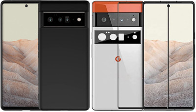 DropFit Camera Lens Protector Accessory Combo for Google Pixel 6 Pro(Black)