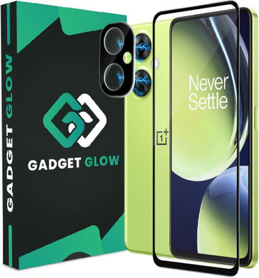Gadget Glow Screen Protector Accessory Combo for OnePlus Nord CE 3 Lite 5G, OG Tempered Glass and Camera Lens(Black)