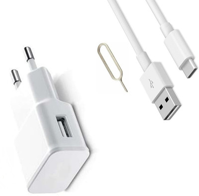 Badger Wall Charger Accessory Combo for Samsung Galaxy A04e,M04,F04 like Original Fast Charger C Cable(White)