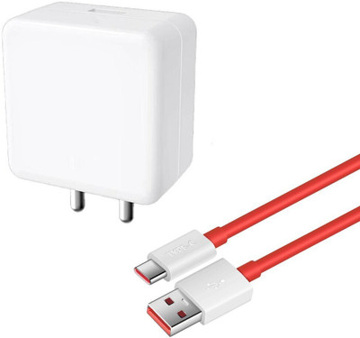 SEYLFON Wall Charger Accessory Combo for OnePlus 7T, Oppo F21 Pro, Compatible for VOOC/DASH/SUPERVOOC, 65W Adapter(White)