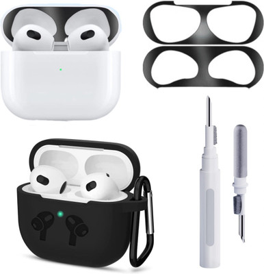 MAK Cover Accessory Combo for Airpods 3(Black)