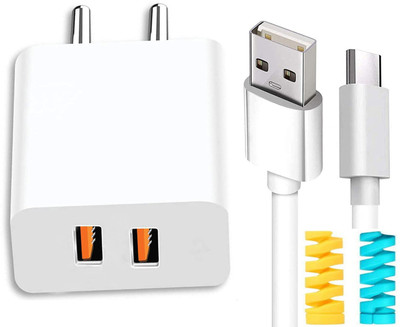 UrCart Wall Charger Accessory Combo for 67W Tecno Camon 40 Quick Dash Flash Super Vooc(White)