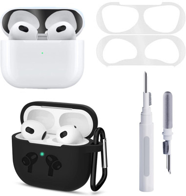 MAK Cover Accessory Combo for Airpods 3(Silver)