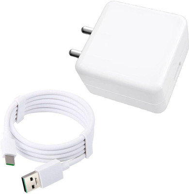 VOLTDIC Wall Charger Accessory Combo for Oppo Reno 5 Z/F19 Pro, 30W 5V/6A, (Upto 65W Supported)(White)